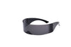 Ladies Mens Black Frame Wrap Sunglasses One Piece Shades Flat Top Novelty Costume Party Funny Strange