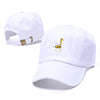 Cartoon Giraffe Embroidered  Baseball Cap