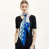 Double sided silk scarf