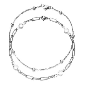 Stylish Beach Baita Stainless Steel Crystal Chain