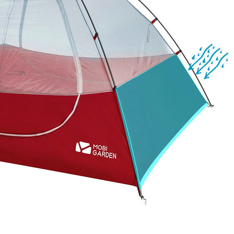 Mountaineering Camping Windproof And Rainproof Aluminum Alloy Three Season Double Deck Camping Tent