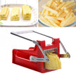 kitchen gadgets 2 Blades Potato Cutter Chopper Stainless French Fries Slicer