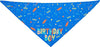 Pet triangle scarf Dog birthday toy bone saliva towel