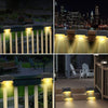 New Upgrade Waterproof LED Solar Fence Lamp Solar Deck Lights Solar Step Light Outdoor For Patio Stairs Garden Pathway Step Yard