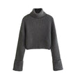 Style Women's Ribbed Turtleneck Sweater Women