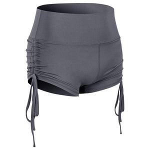 Women  Shorts And Hot Pants With Side Drawstring Hips