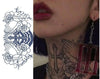 Ins Cross Prayer Neck Tattoo Stickers Waterproof