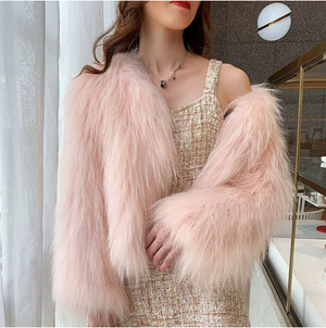 Fox Fur Coat Women Short Fashion