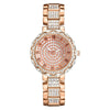 Women's Fashion Quartz Watch Set With Diamonds And Rhinestones