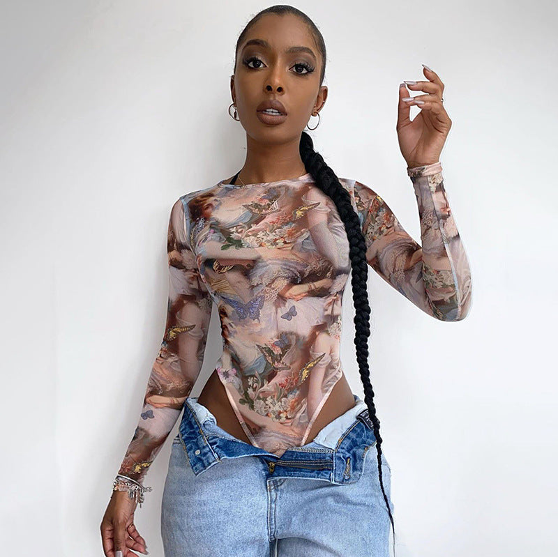 Women Long Sleeve Bodysuit Plain Color Streetwear Jumpsuit Skinny Club Party Tops Fashion Rompers