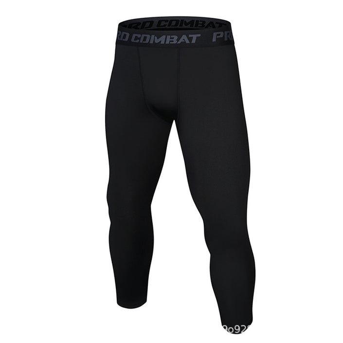 Outdoor Fitness Running Tight Cropped Pants Men