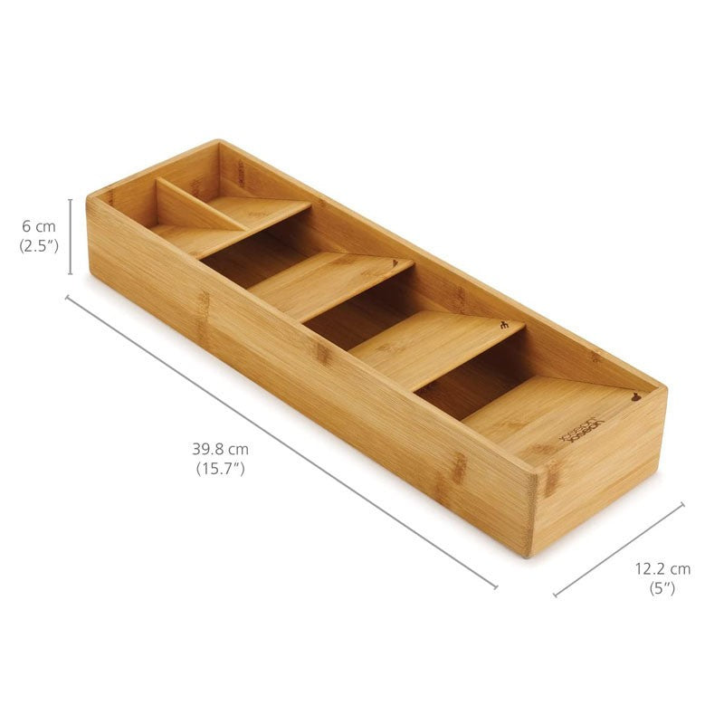 Kitchen Drawer Bamboo Grid Fork And Knife Storage Box