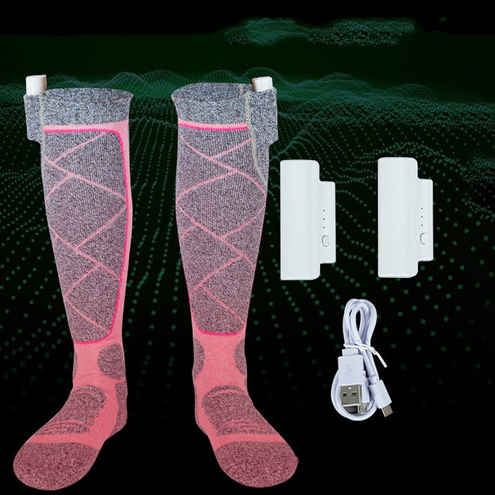 Electric Temperature Adjustable Heating Socks For Men And Women