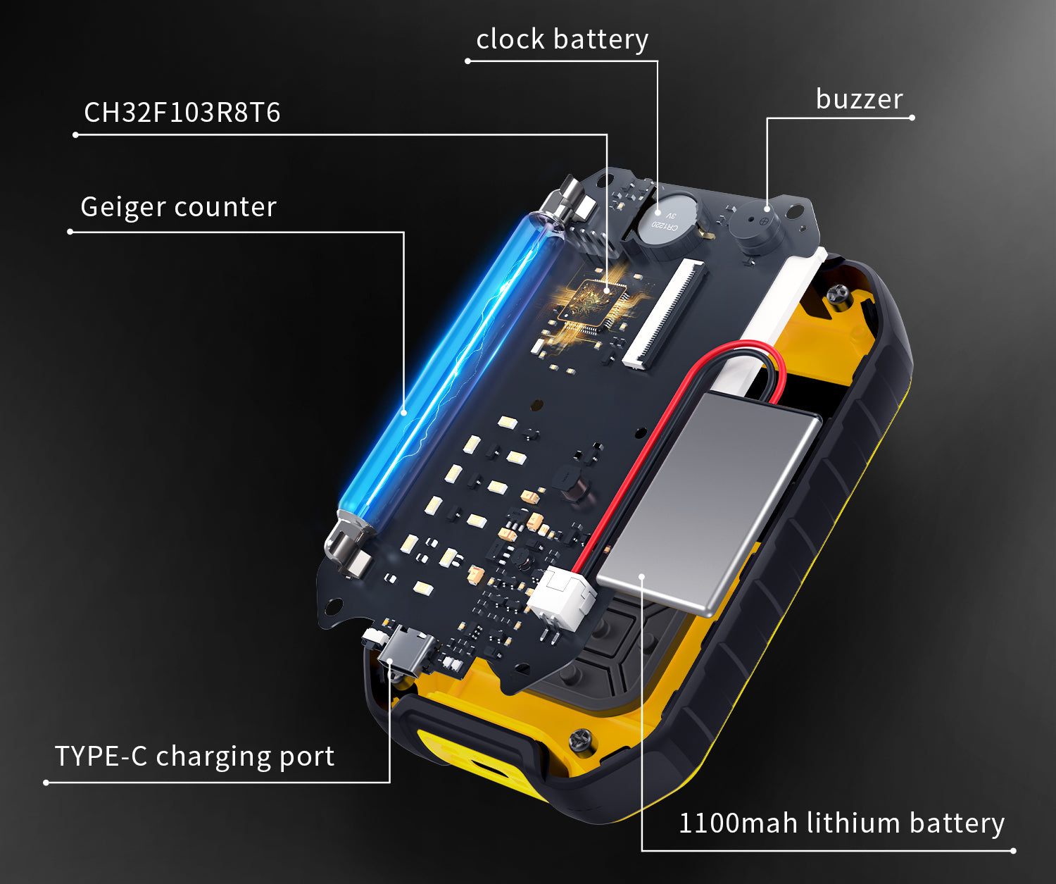 Radiation Ionization Personal Dose Alarm