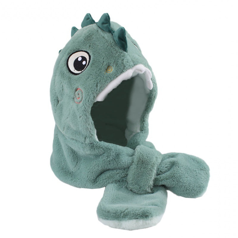 Children's Winter Plush Warm Cute Dinosaur Hat