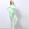 3PCS Yoga Set Seamless Sport Set Women Gym Clothing  Outfits Tracksuits