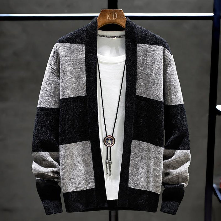 Sweater For Men Korean Thick Knitted Coat For Men