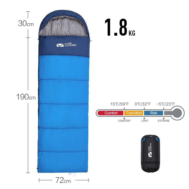 Sleeping Bag Mummy Outdoor Camping Thickened In Winter