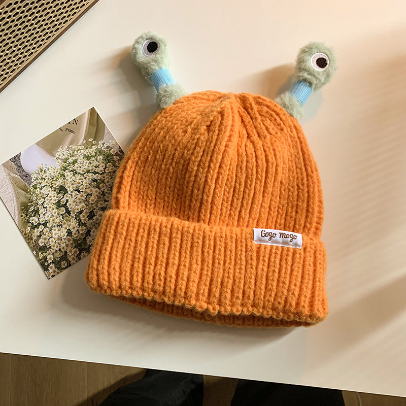 Funny Frog Knitted Beanie For Women