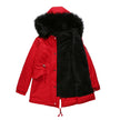 Large fur collar padded women's padded jacket