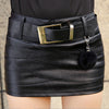 Pu leather skirt sexy slim skirt