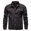 Jacket Men Casual Blue Lapel Jeans Jackets Qualit