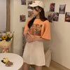 Short Sleeve T-shirt Women Loose Niche Design Considerate Japanese Portrait Top