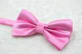 Men and women solid color bow tie