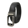 Fake Needle Belt Automatic Buckle Men Cowhide