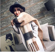 New plaid fringe long warm scarf fashion shawl scarf