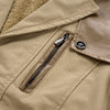 Men's Fashion Fastener Decoration Long Cotton Trench Coat