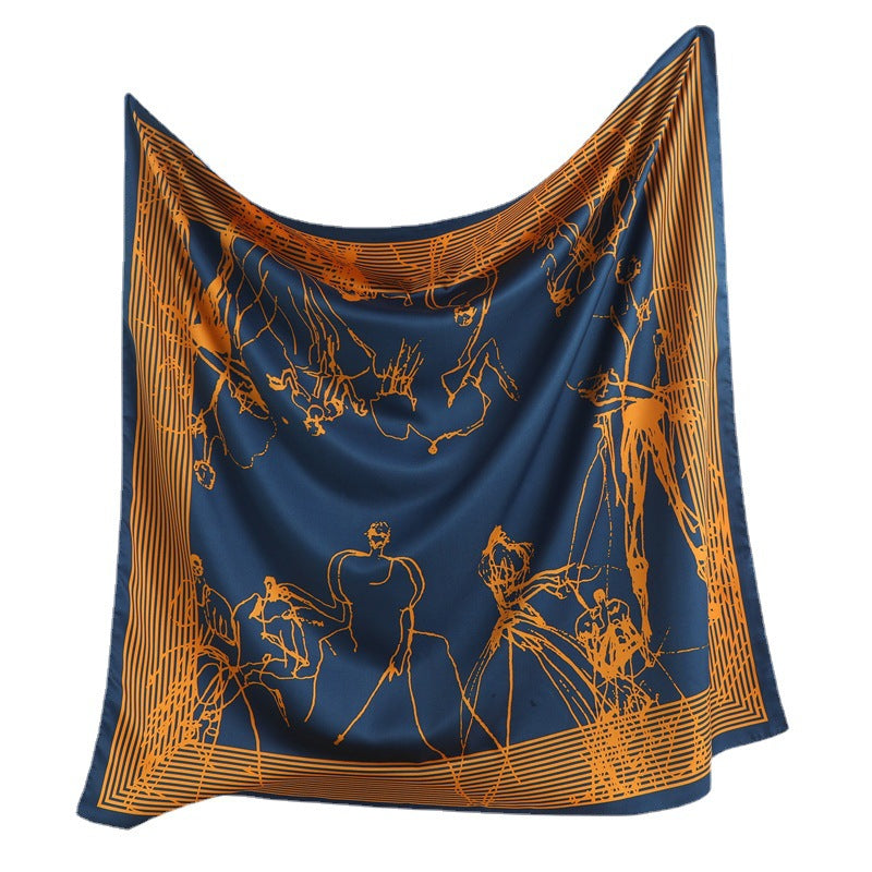 Temperament Silk Scarf Women Fashion And Generous