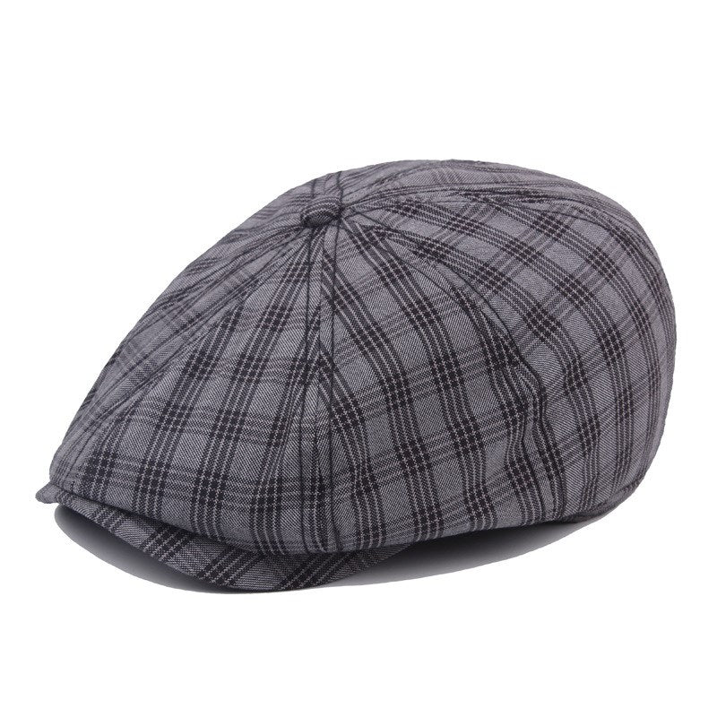 New Autumn and Winter British Style Octagonal Hat Cotton