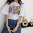 Short Sleeve T-shirt Women Loose Niche Design Considerate Japanese Portrait Top