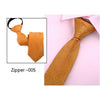 Men's Business Tie 6cm Collar Pull Peels Zipper Tie