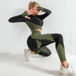 3PCS Yoga Set Seamless Sport Set Women Gym Clothing  Outfits Tracksuits