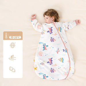 Baby Sleeping Bag With Thermostatic Cotton One-piece Anti-kick