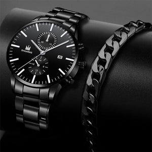 Fake Hree Eye Fashion Business Quartz Watch