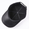 Leather Men  Women Middle-aged And Elderly Sheepskin Baseball Caps Thickened Warm Duck Tongue