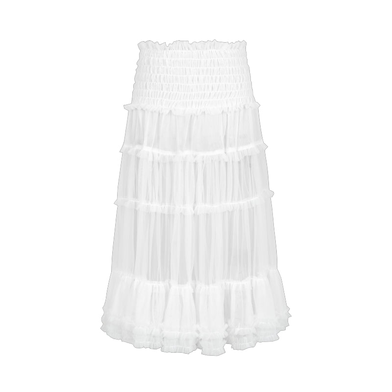 Ballet Style Micro See-through Mesh Skirt