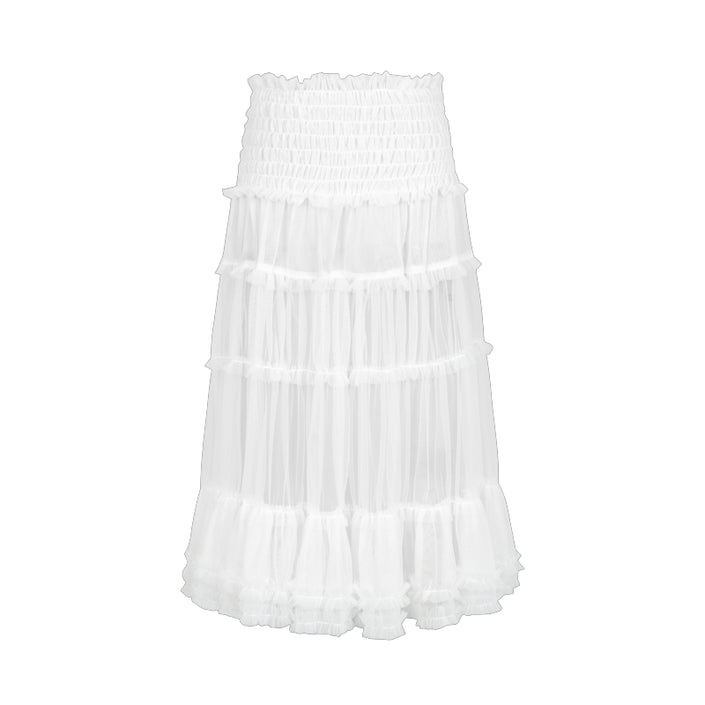 Ballet Style Micro See-through Mesh Skirt