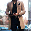 Men's mid-length double-sided woolen coat