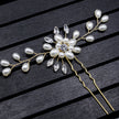 Ebay cross-border supply Korean bride handmade pearl crystal Clip Wedding headdress hairpin pin U