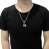 Jewelry Necklace Stainless Steel Axe Pendant Titanium Steel Orchid Chain Men