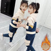 Boys and girls clothing plus fleece jacket hooded sweater