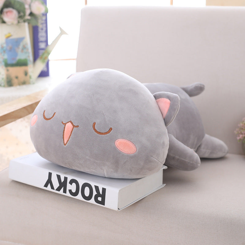 Cute lying kitten plush toy