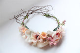 Flower girl flower bridesmaid wreath seaside