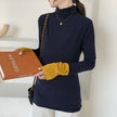 Easy Wear Solid Sweater Autumn Pregnant Women's Middle Neck