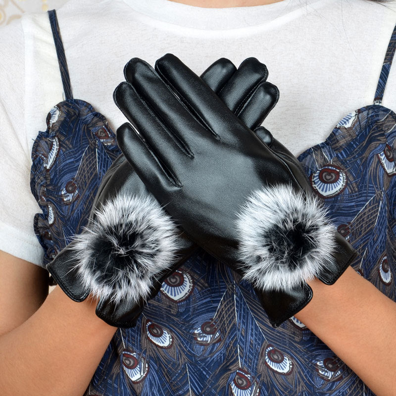 Women's warm riding gloves