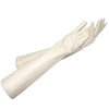 Winter long sheepskin gloves